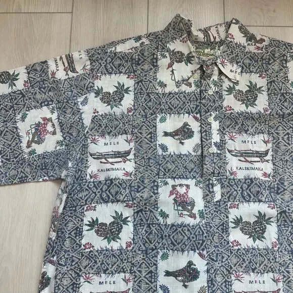 Reyn Spooner vintage 1997 Mele Kalikimaka Limited Hawaiian Traditions shirt XXL